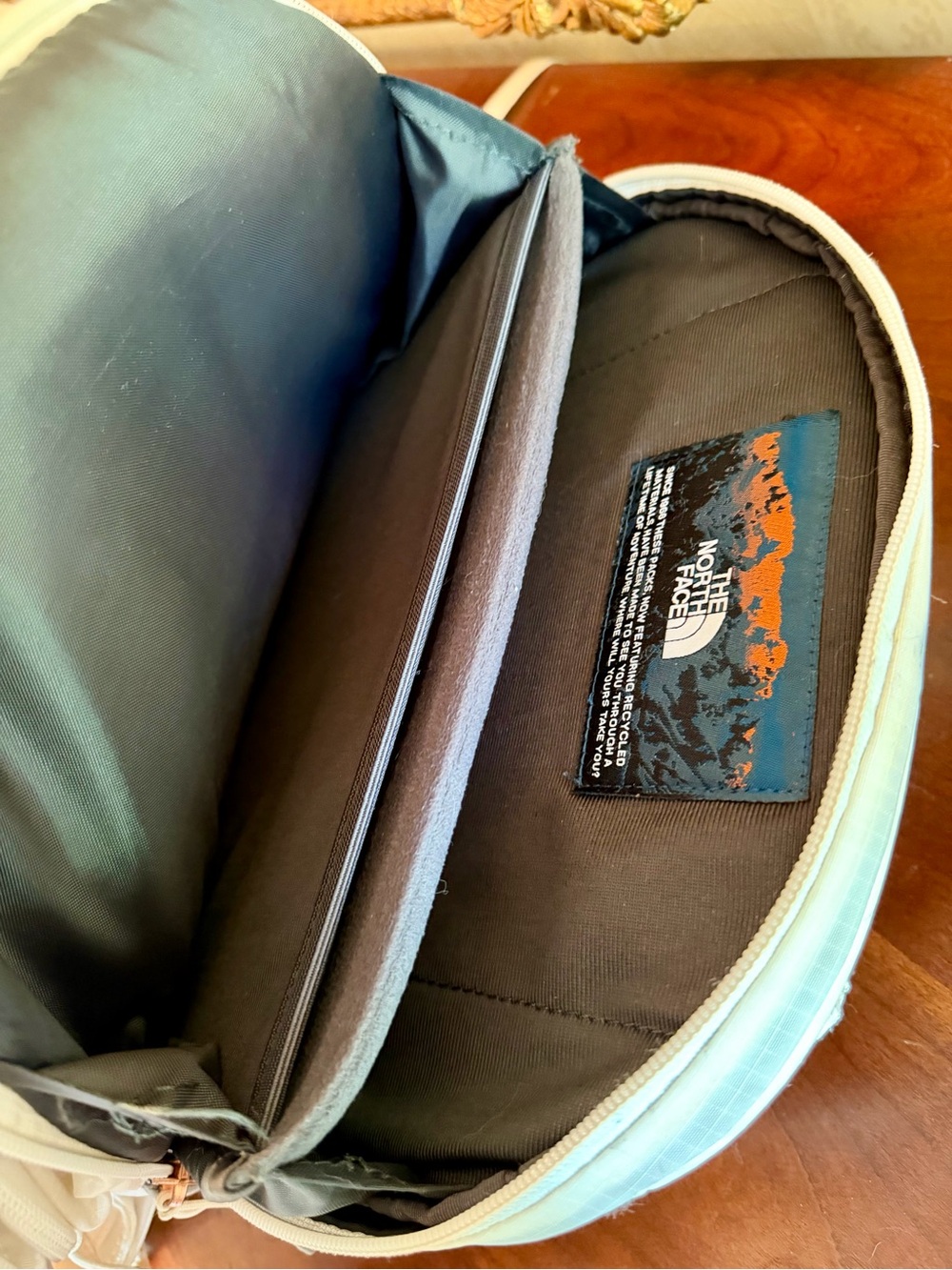 The North Face Surge Luxe Backpack – White/Rose Gold | Originally $160 Retail - Picture 13 of 14